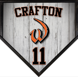 Baseball 10" Custom Logo Printed Home Plate